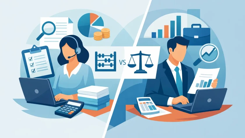 Bookkeeper Versus Accountant for Small Business