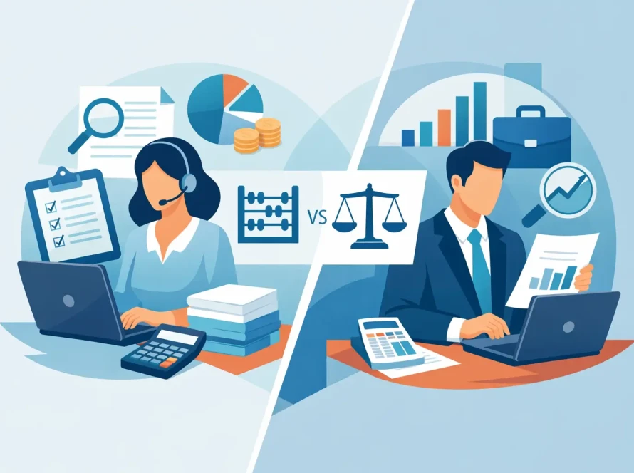 Bookkeeper Versus Accountant for Small Business